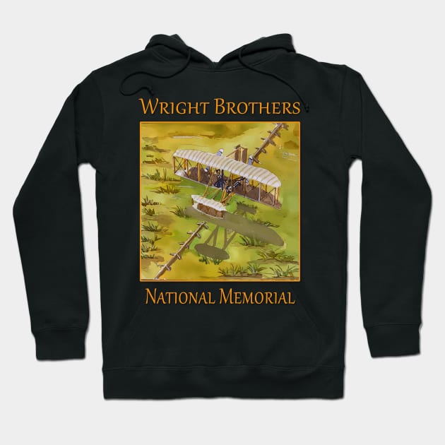 Wright Brothers National Memorial, Kitty Hawk North Carolina Hoodie by WelshDesigns